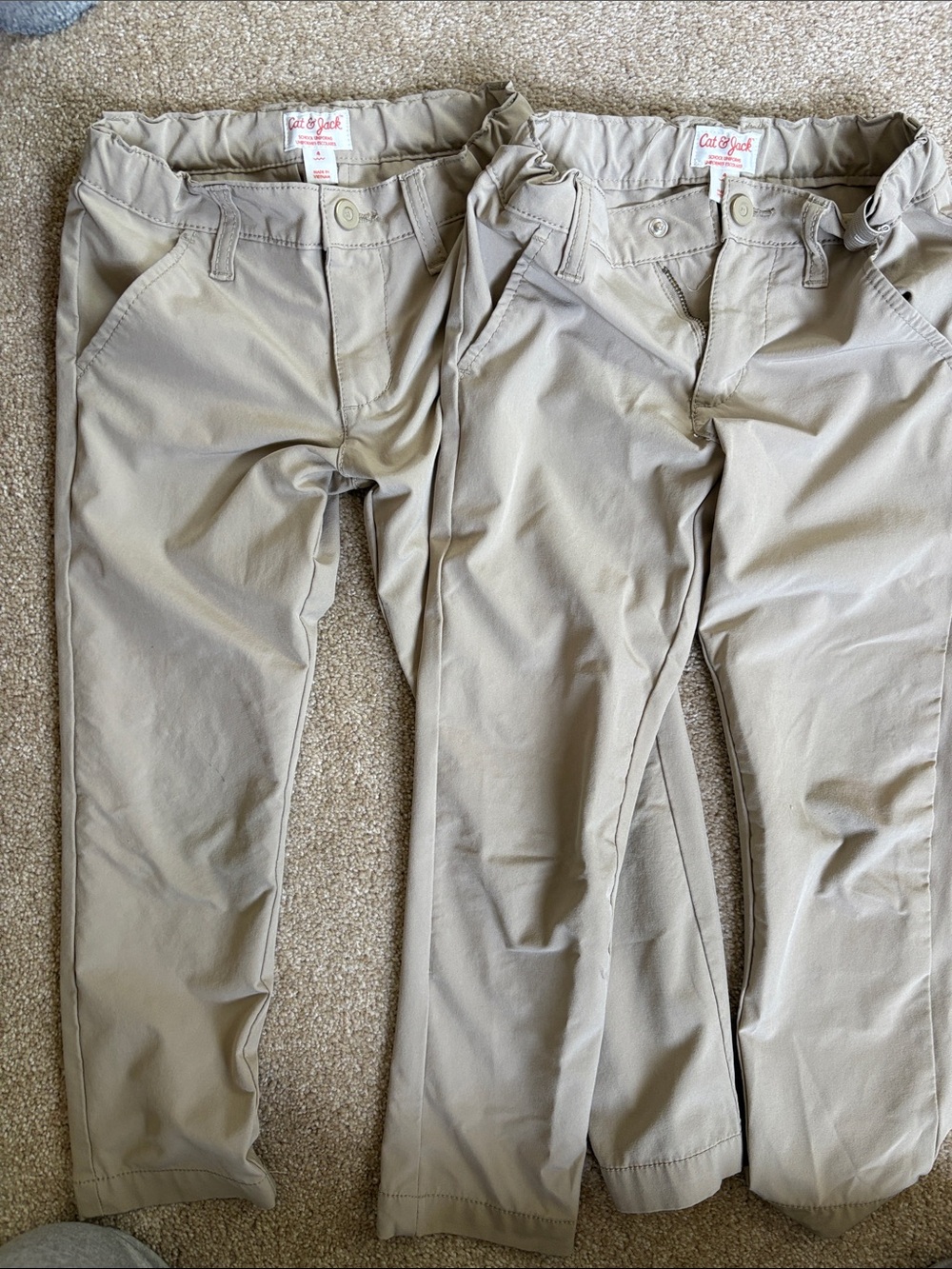 Set of 2 cat and Jack khakis 4T